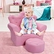 preview thumbnail 6 of 4, Kids Sofa PVC Leather Princess Sofa with Embedded Crystal