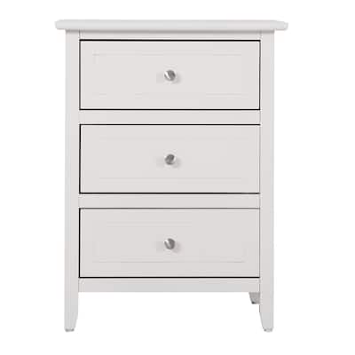 Daniel 3-drawer Transitional Wooden Nightstand