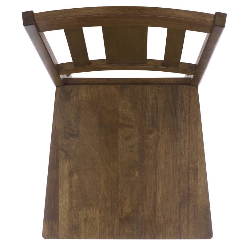 SAFAVIEH Home Roswitha Slat Back Side Chair - 18"W x 22"D x 39"H