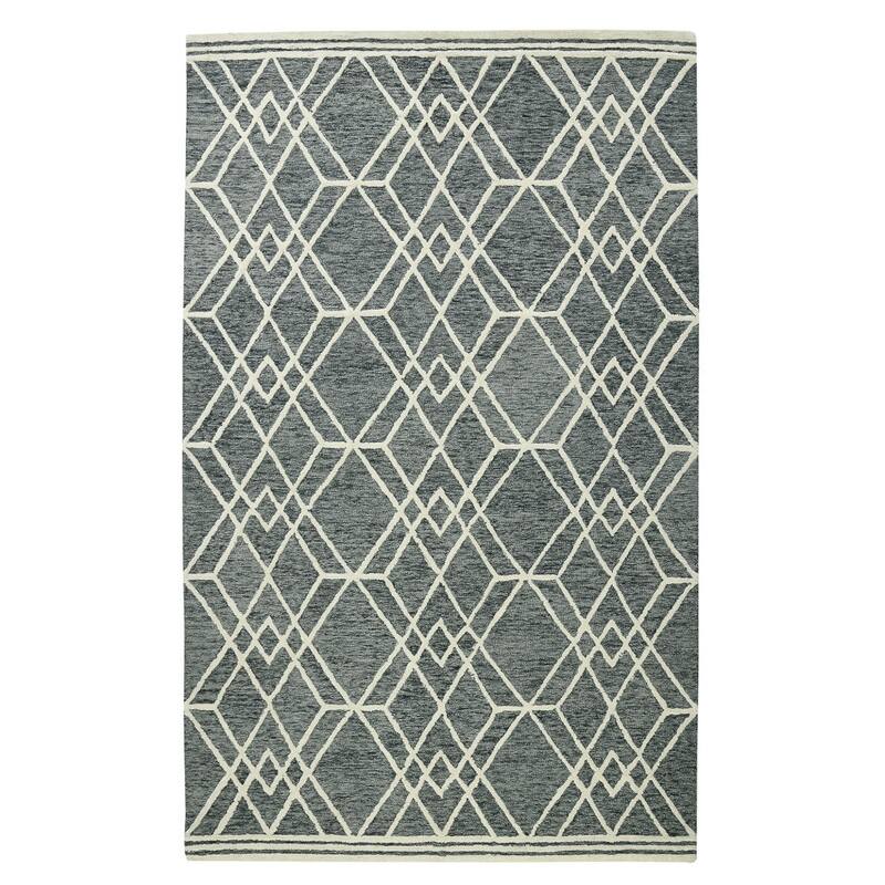 HomeRoots Geometric Lodge Rectangle Area Rug