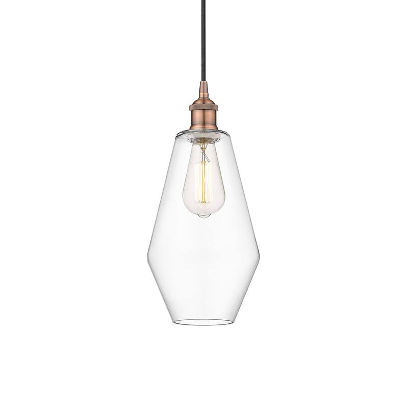 Innovations Lighting 616-1P-15-7 Cindyrella Pendant Cindyrella 7" Wide - Antique Copper / Clear