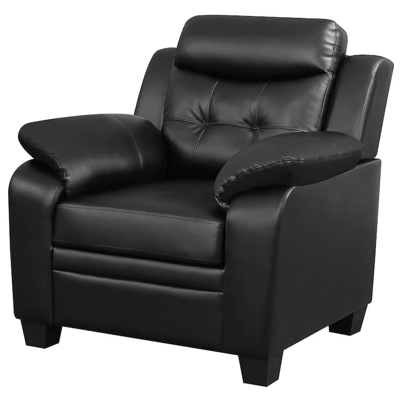 Finley Upholstered Padded Arm Tufted Accent Chair