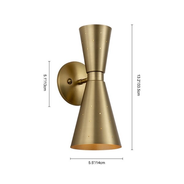 Double cone sconce store