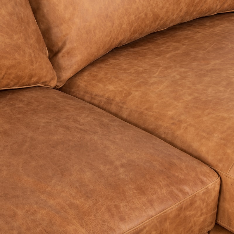 Poly & Bark Sorrento Sectional - Genuine Italian Leather