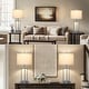 preview thumbnail 23 of 21, 27” Tall Vintage USB Table Lamp Set with Nightlight, Bulb Included (Set of 2) - 12.5'' x 12.5'' x 27''