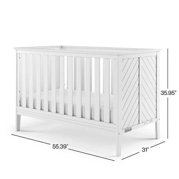 dimension image slide 4 of 6, Child Craft Atwood 3-in-1 Convertible Crib - N/A