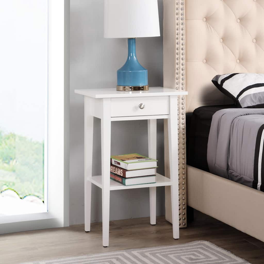 Sleek Modern White Nightstand with Minimalist Design