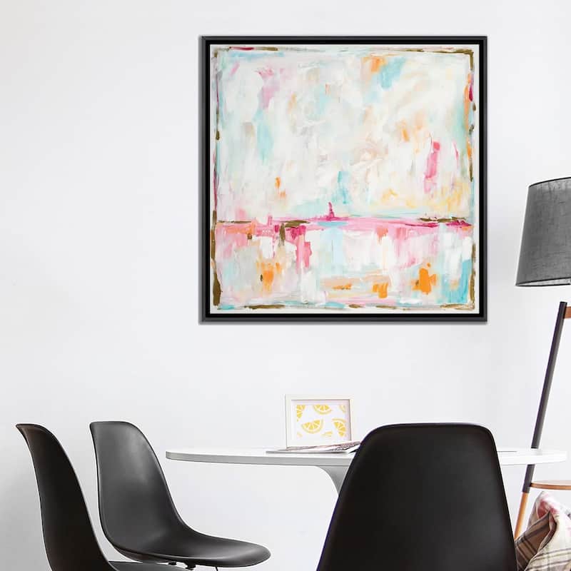 iCanvas "Cotton Candy Cloud" by L. Hewitt Framed