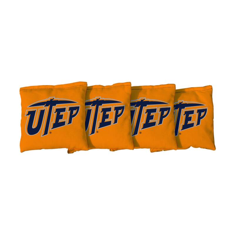 Texas El Paso Miners Orange Cornhole Bags - Corn Filled