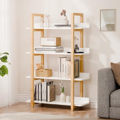 Multifuction Bookcase with Solid Wood Frame