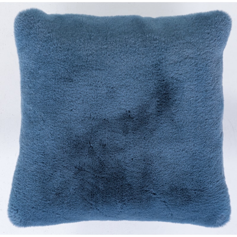 Faux Rabbit Collection Solid Square Pillow - (20" x 20")