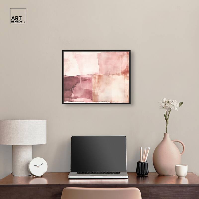 Faded Crimson II Canvas by Art Remedy