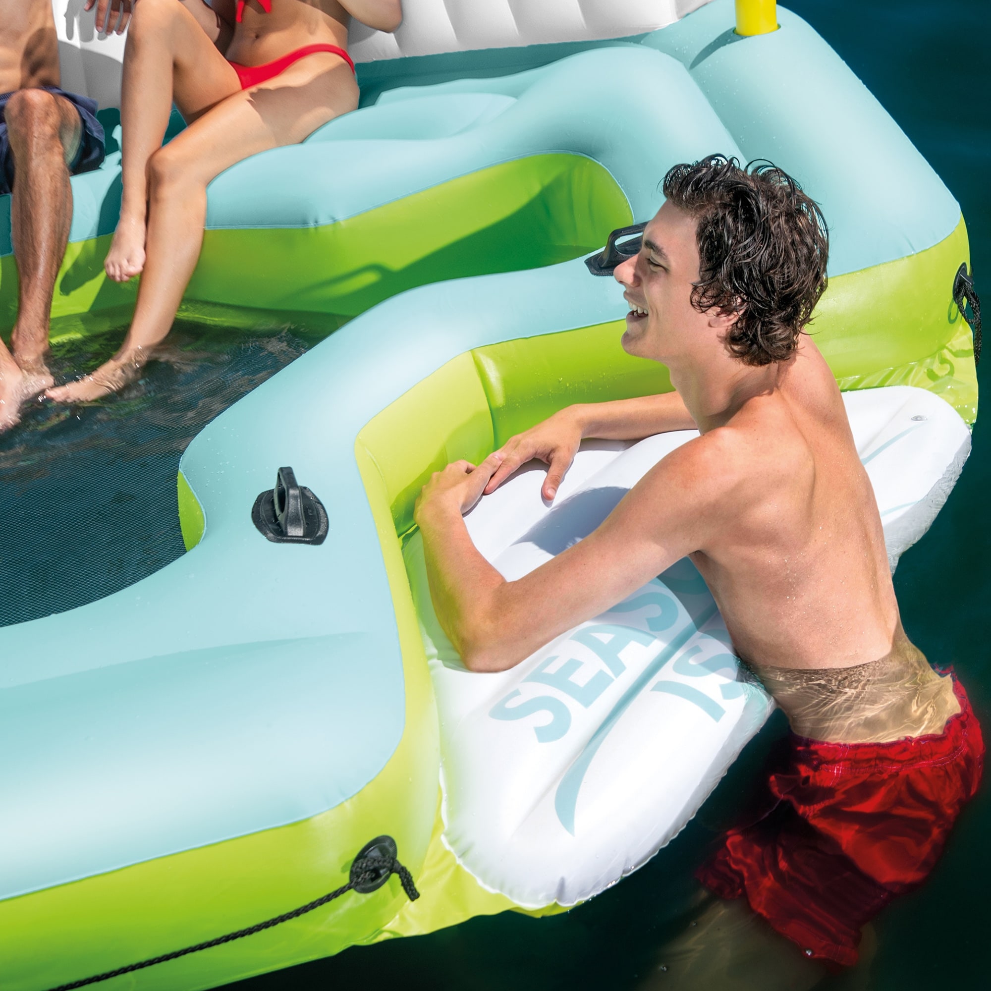 Intex Seascape Island Inflatable Relaxation Island Float Lime