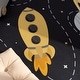 preview thumbnail 8 of 10, Space Kids Rug Non-Slip Play Mat with Rockets and Planets