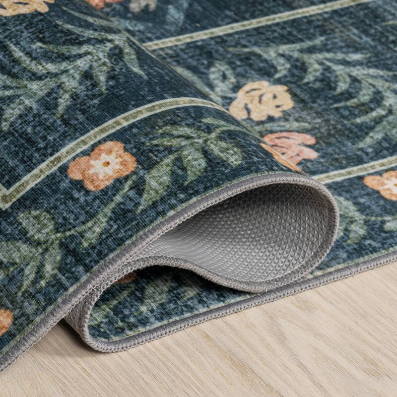 Nuloom Valley Floral Washable Area Rug