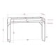 preview thumbnail 7 of 6, Watler Contemporary 46-inch Glass Top 1-Shelf Sofa Table by Furniture of America