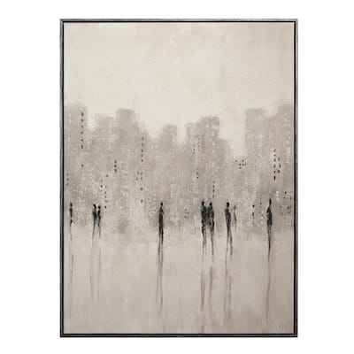 Storia 40" H x 30" W Canvas Art, Beige