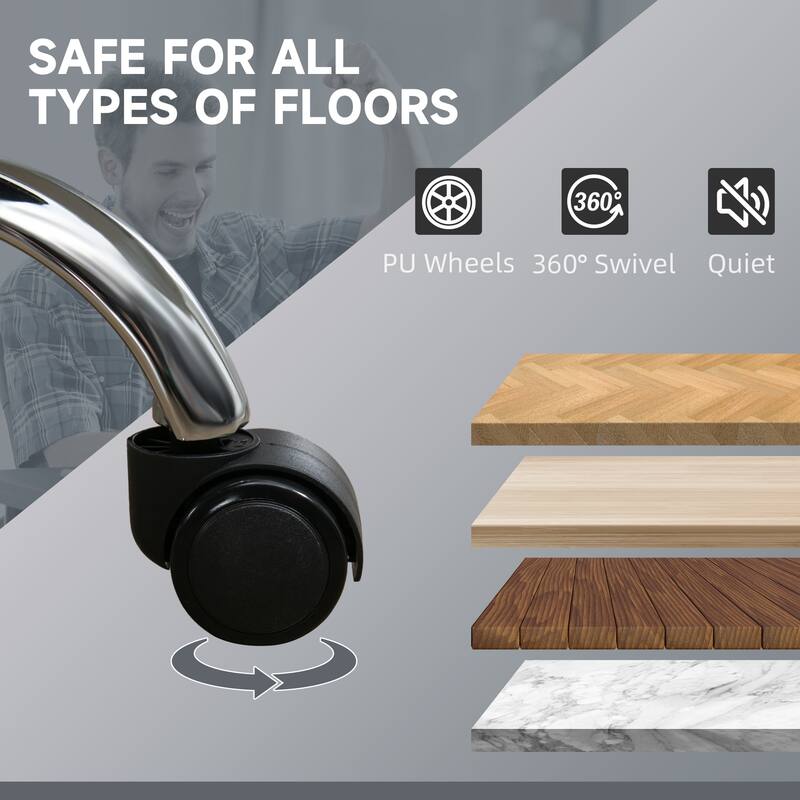 Reclining Computer Chair Massage Office Chair with Footrest, Swivel Desk Chair Leisure Chair with Heat