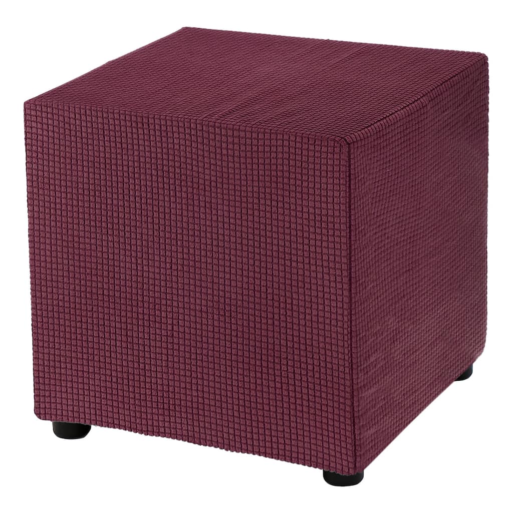 Square Ottoman Cover 18x18x18 inch Polyester Ottoman Slipcovers