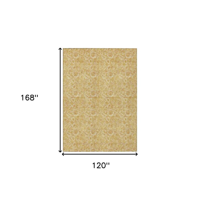 HomeRoots Floral Transitional Rectangle Outdoor Rug