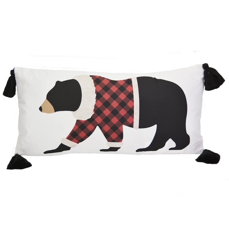 Your Lifestyle by Donna Sharp Christmas Bear Polyester Decor Pillow