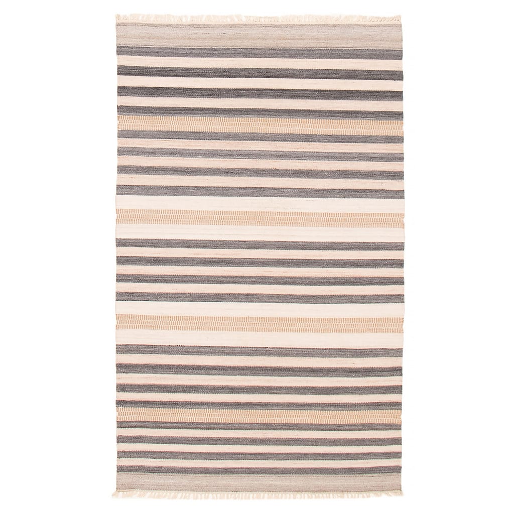 Boho Grey Kilim 4'11" x 8'4" - 4'11 x 8'4