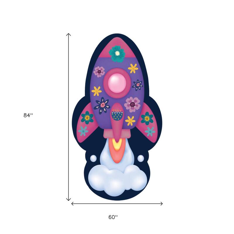 HomeRoots Juvenile/Youth Casual Rectangle Area Rug - 5' X 7'