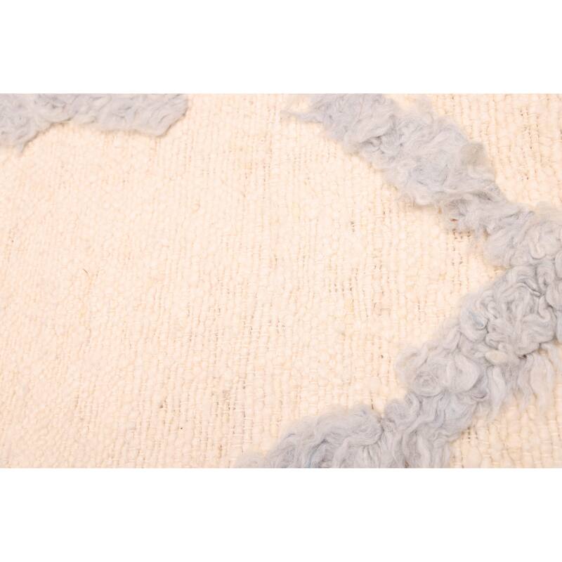 ECARPETGALLERY Hand-knotted Looma Cream Wool Rug - 8'2 x 10'3