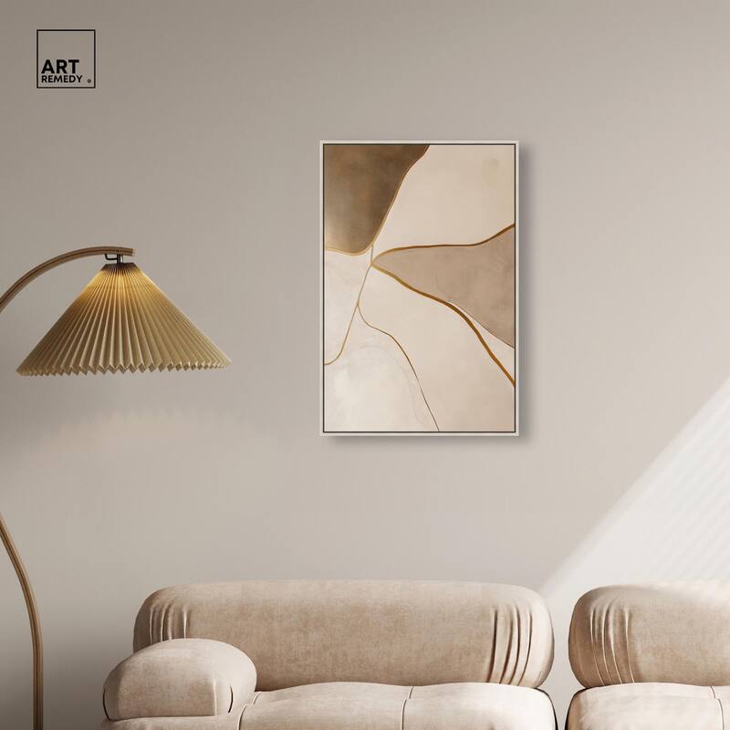 Taupe Terrain II Canvas by Art Remedy