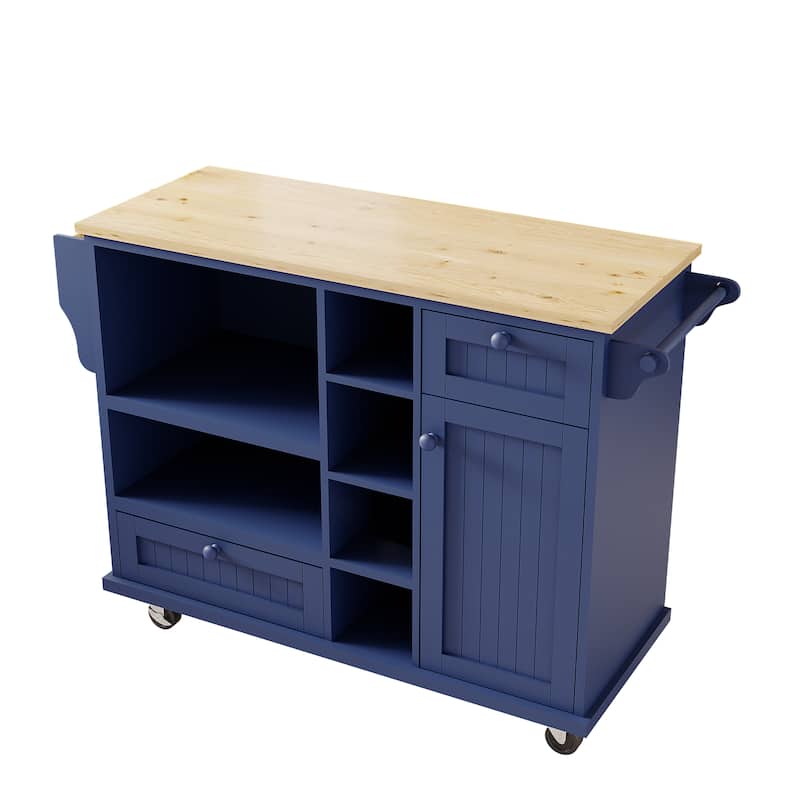 Kitchen Island Cart with Storage