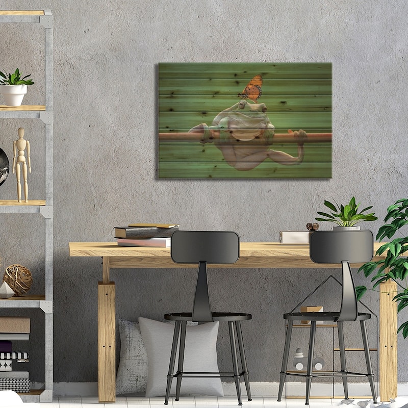 My Best Friend Print On Wood by Edy Pamungkas - Multi-Color