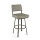 Option Greige Faux Leather / Grey Metal