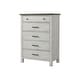preview thumbnail 1 of 1, Timber Ridge 5-Drawer Wood Chest, Weathered Washed Sierra