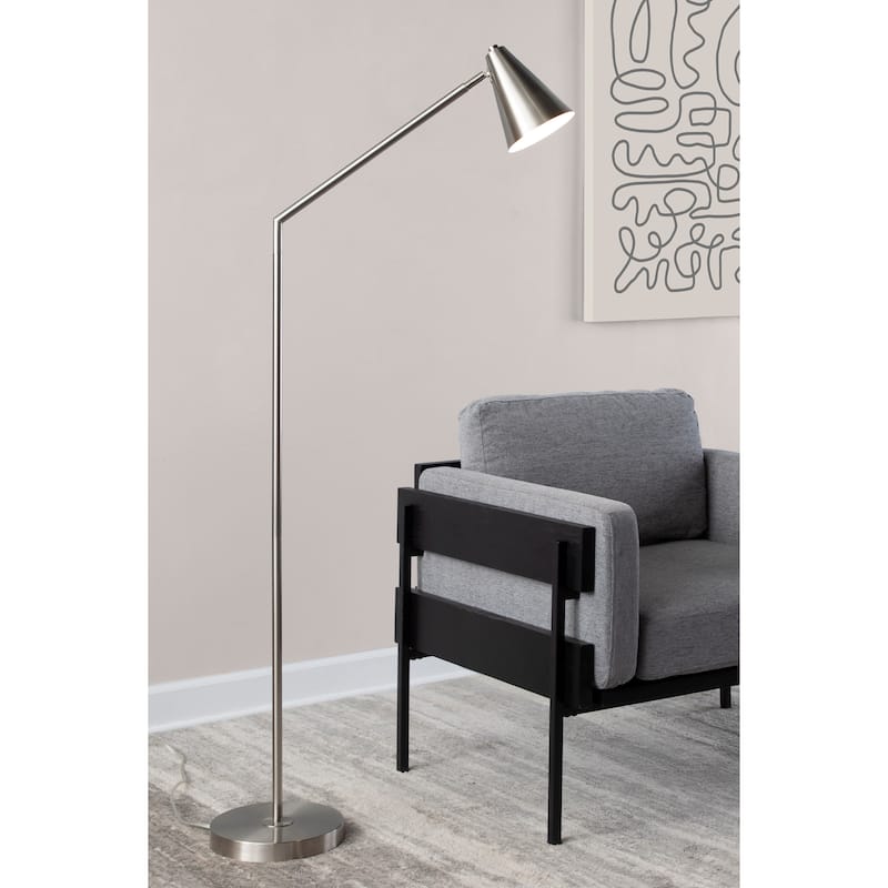 Porch & Den Pix 60" Metal Task Floor Lamp