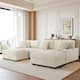 118.4"W Plush Modular Sectional Sofa with Pillows