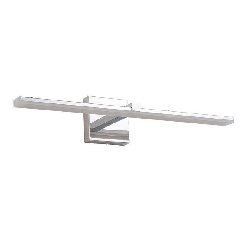Dimmable Linear LED Chrome Vanity Wall Sconce 3CCT 17W 24in