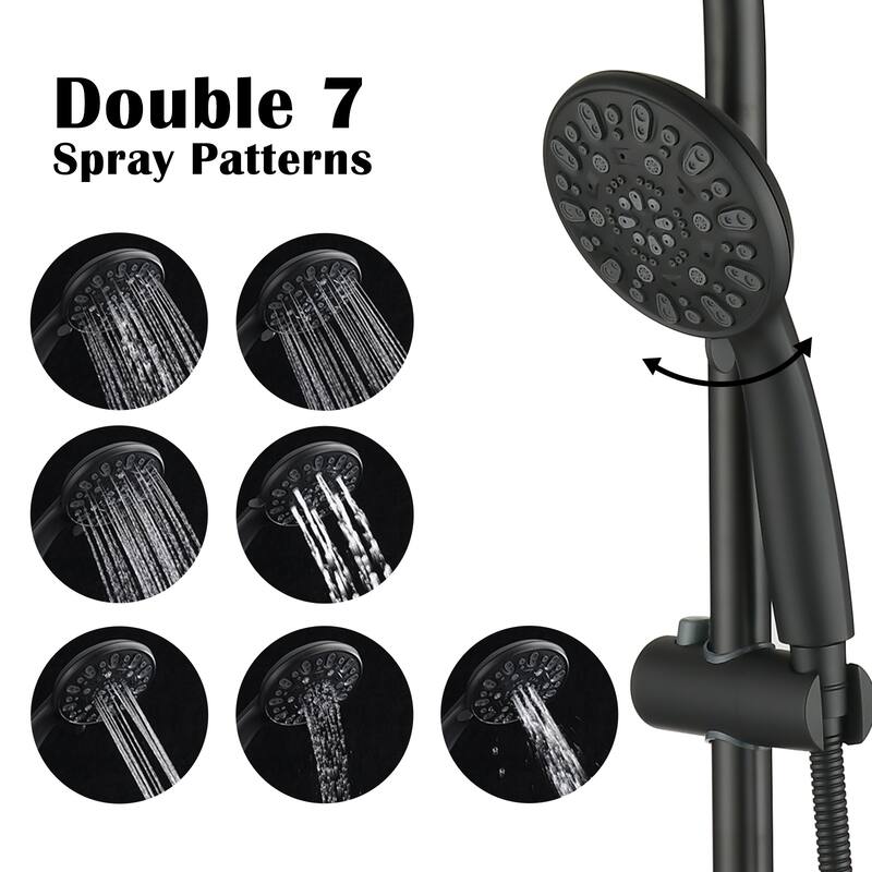 Dual Shower System with Handheld 7-Spray