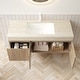 preview thumbnail 9 of 10, GDFStudio - Muri Modern 48" Floating Bathroom Vanity with Roma Travertine-Pattern Countertop & Basin, WITHOUT Faucet