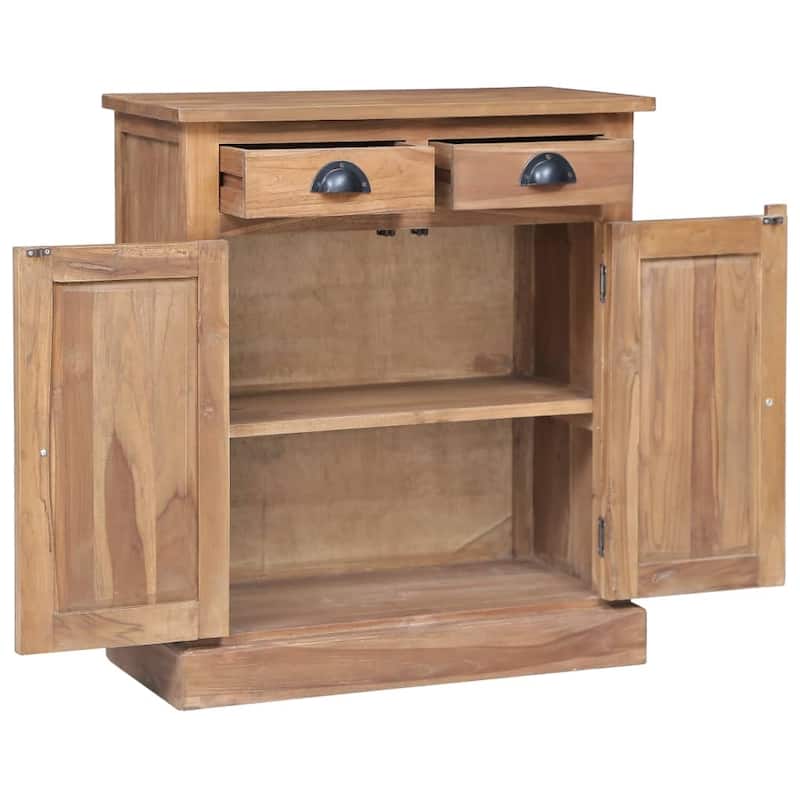 vidaXL Side Cabinet 25.6"x11.8"x29.5" Solid Teak