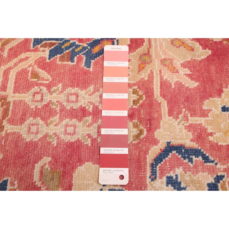 ECARPETGALLERY Hand-knotted Antalya Vintage Magenta Wool Rug - 8'1 x 11'2