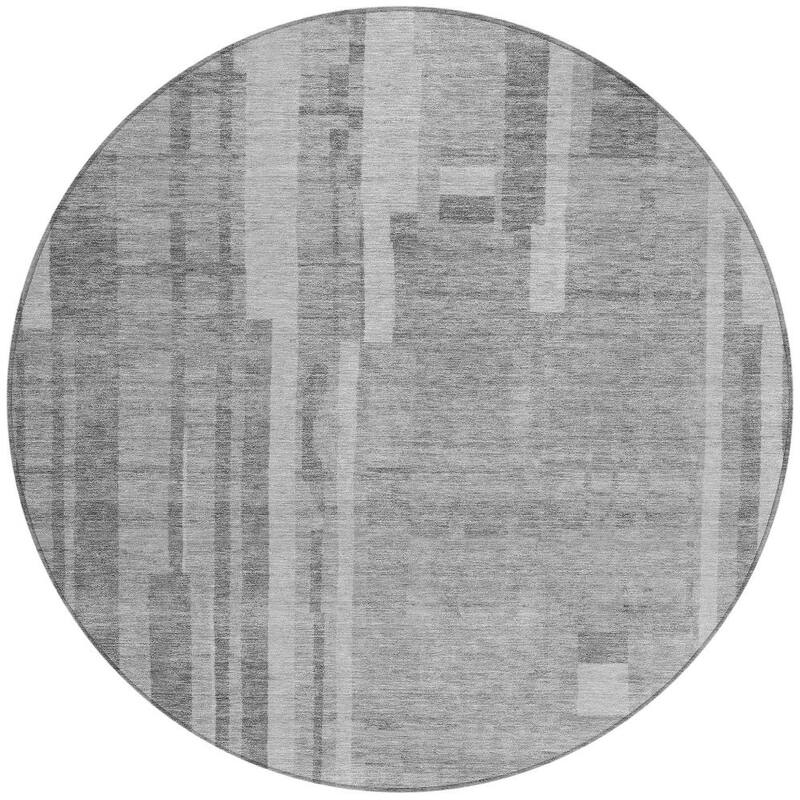 HomeRoots Striped Transitional Rectangle Outdoor Rug