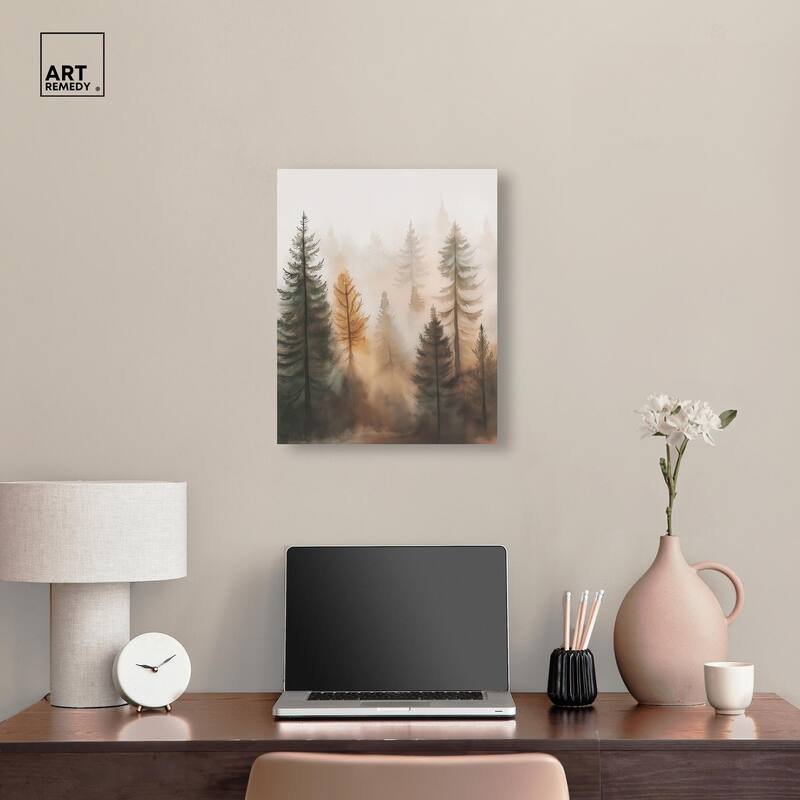 Misty Pines I Canvas by Art Remedy, Gallery Wrapped
