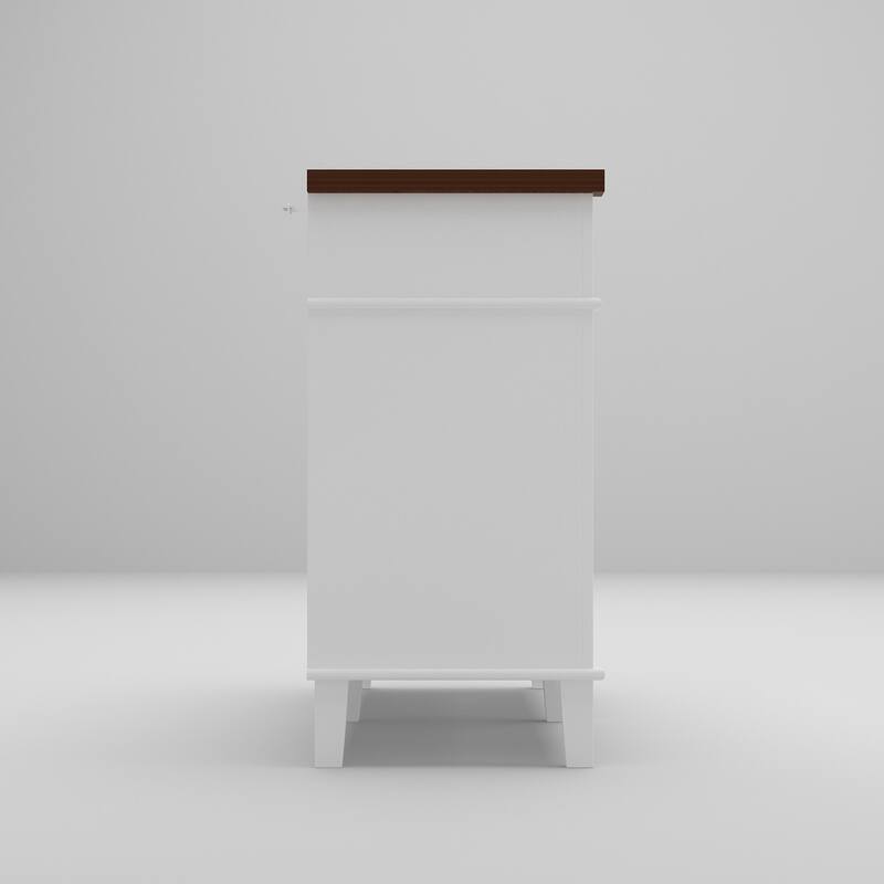Buffet Cabinet 63" Sideboard Buffet Cabinet with 4 Doors & 2 Drawers