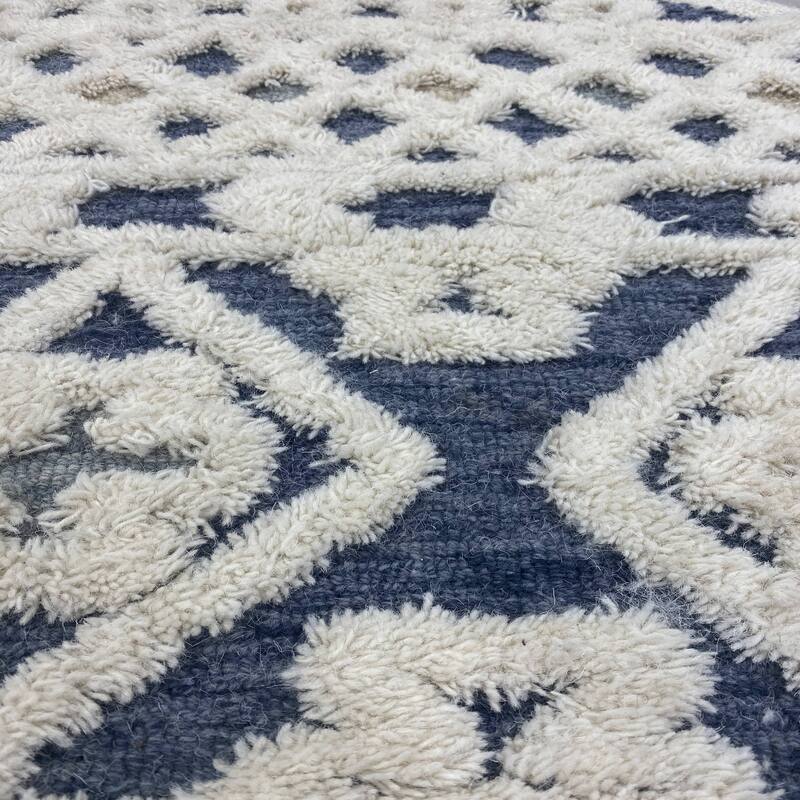 Suino Cream/Tan Geometric Hand-Tufted Wool Casual Indoor Area Rug by Sevita