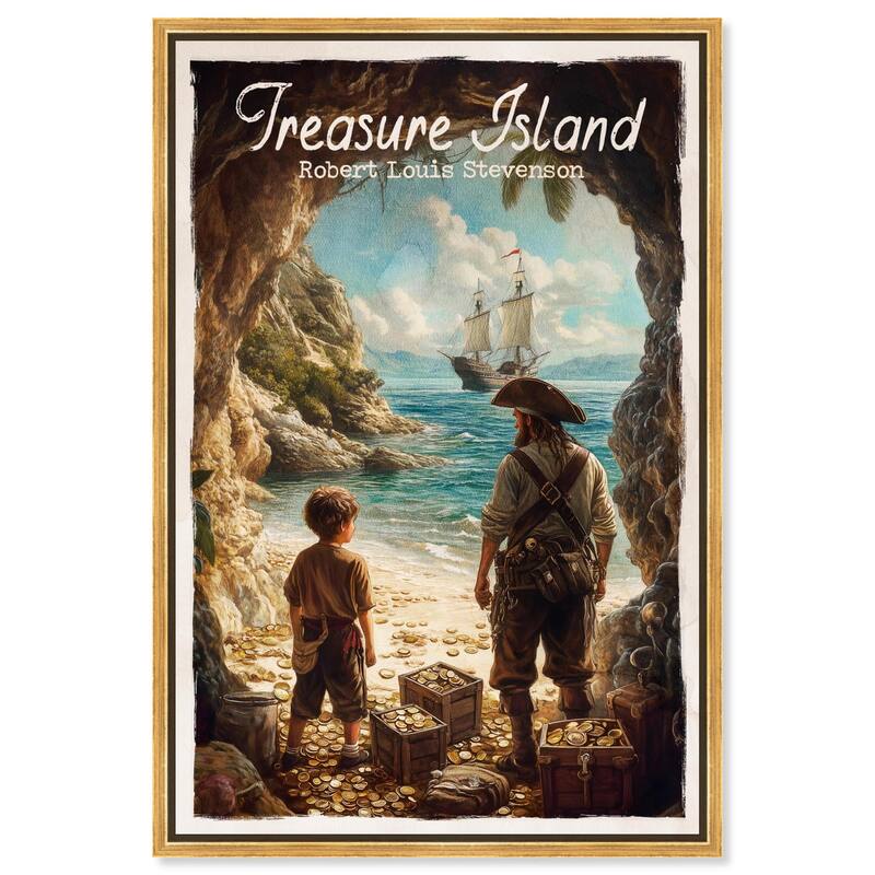 Treasure Island Classic Canvas by Art Remedy - Gold - 30" x 45"