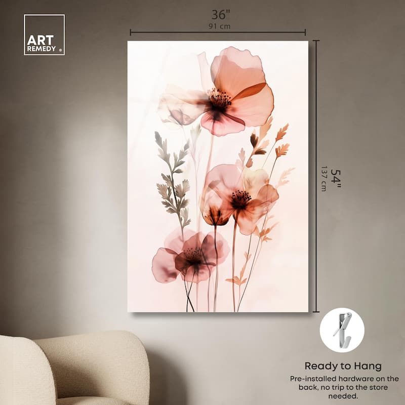 Petal Dye II Acrylic by Art Remedy, Ready to Hang