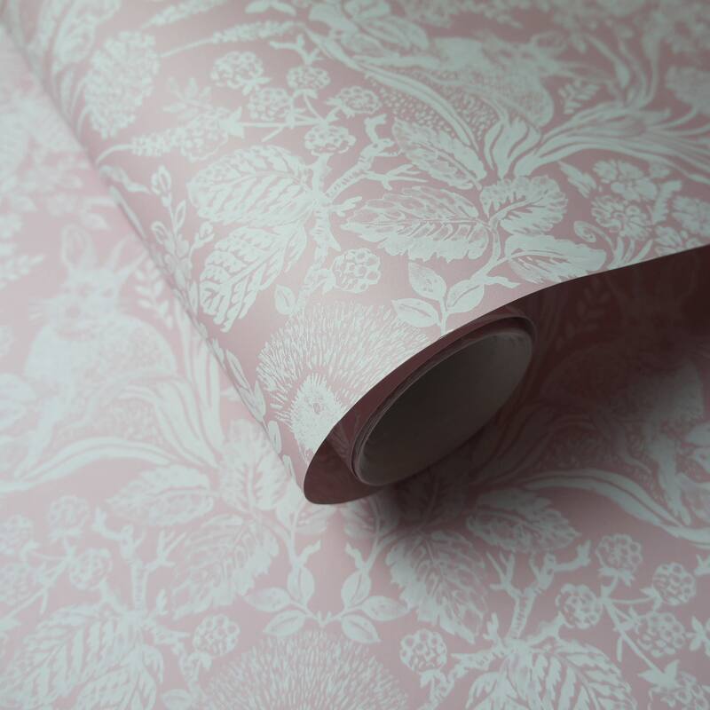 Woodland Damask Unpasted Wallpaper – 396in x 20.8in
