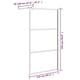 preview thumbnail 30 of 71, vidaXL Walk-in Shower Wall multi size Half Frosted ESG Glass Black