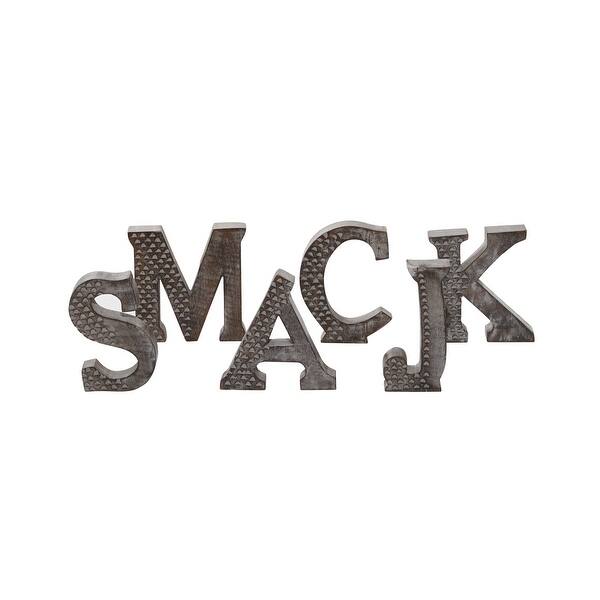 6 Pcs Wooden Letters Set Rustic Freestanding Decorative Signs 8 Brown 8 X 2 X 8 On Sale Overstock 32197094