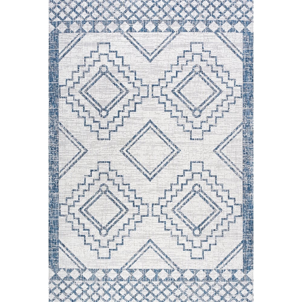 JONATHAN Y Carwa Diamond Tribal Medallion Indoor/Outdoor Area Rug
